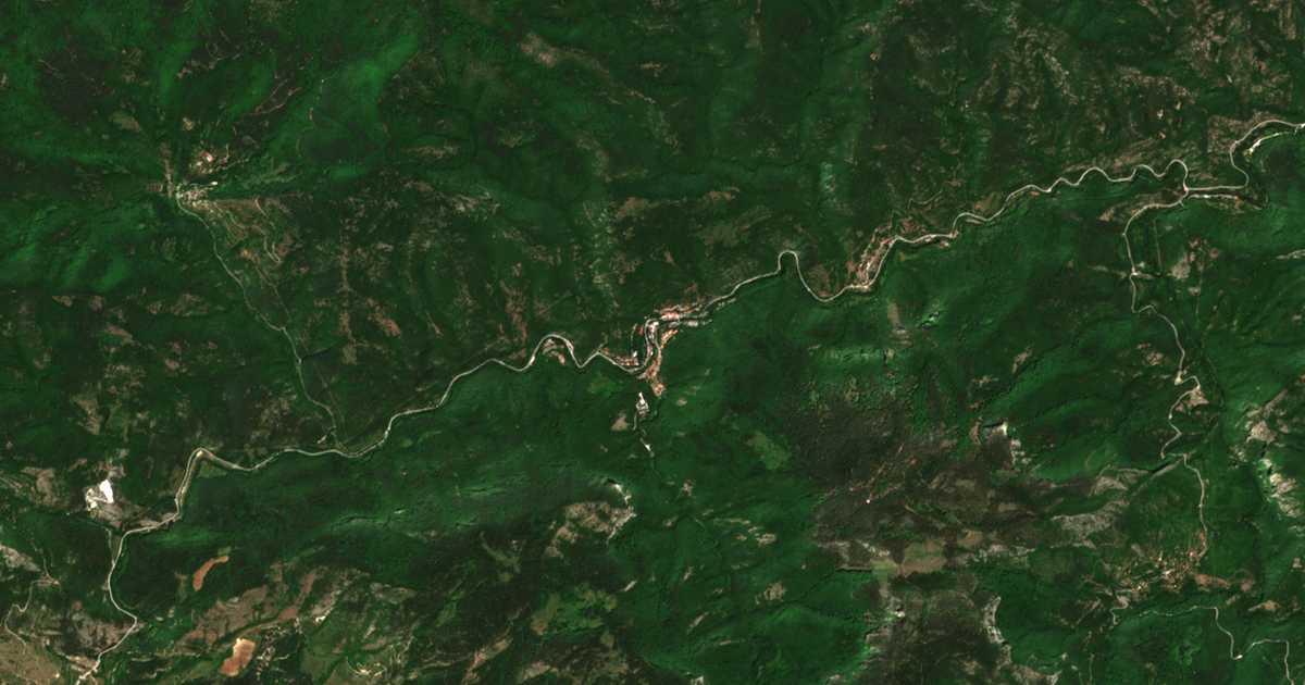 Carte satellite de Narechen