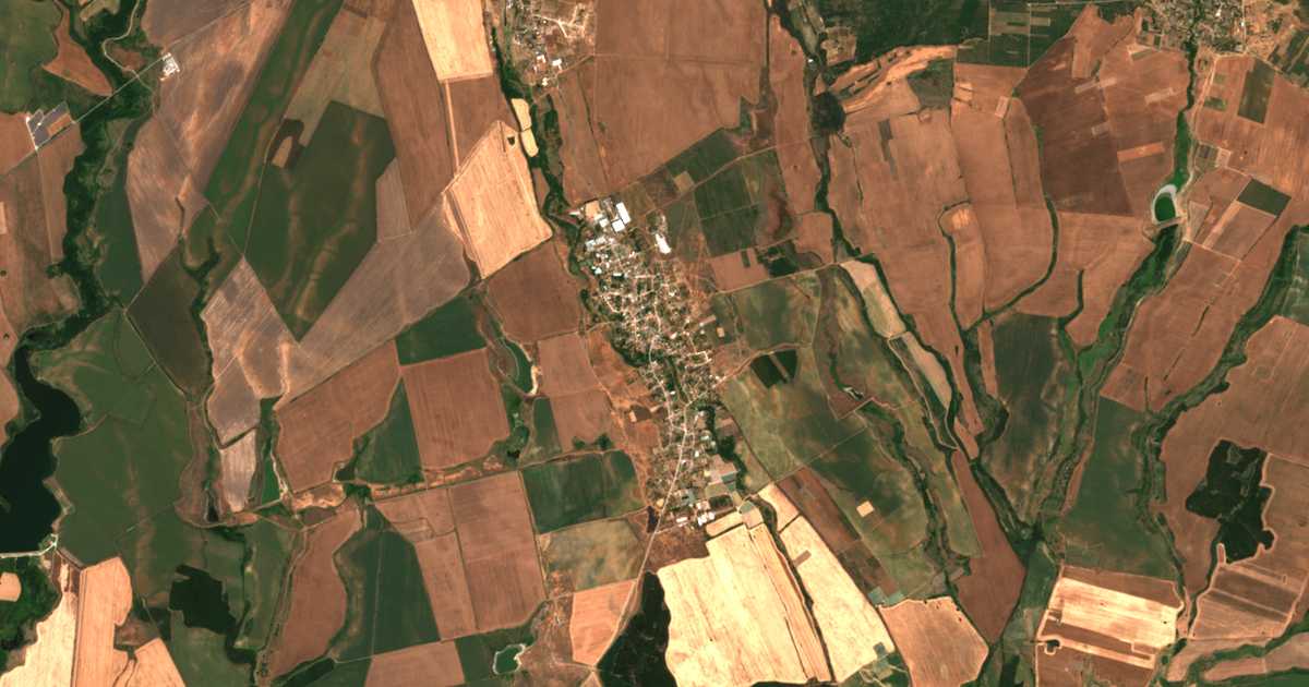 Carte satellite de Choba