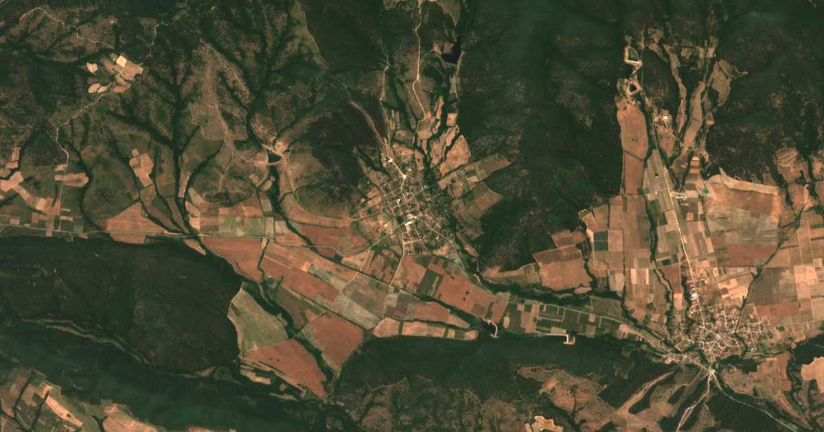 Carte satellite de Krastevich
