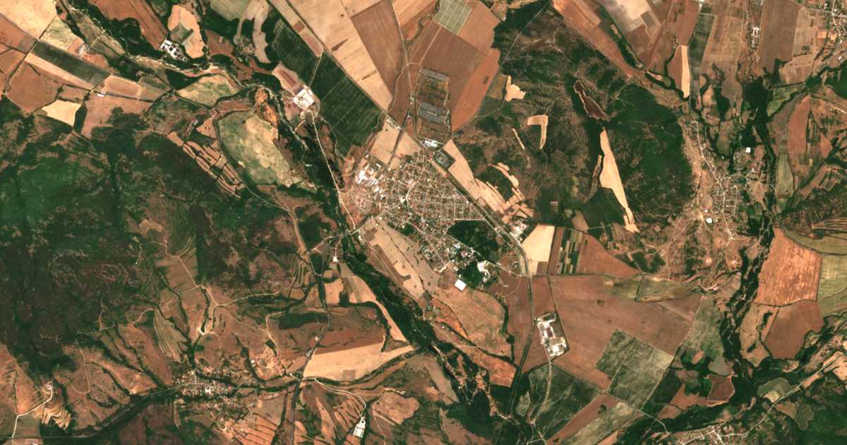 Carte satellite de Banya