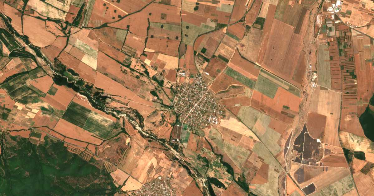Carte satellite de Dabene