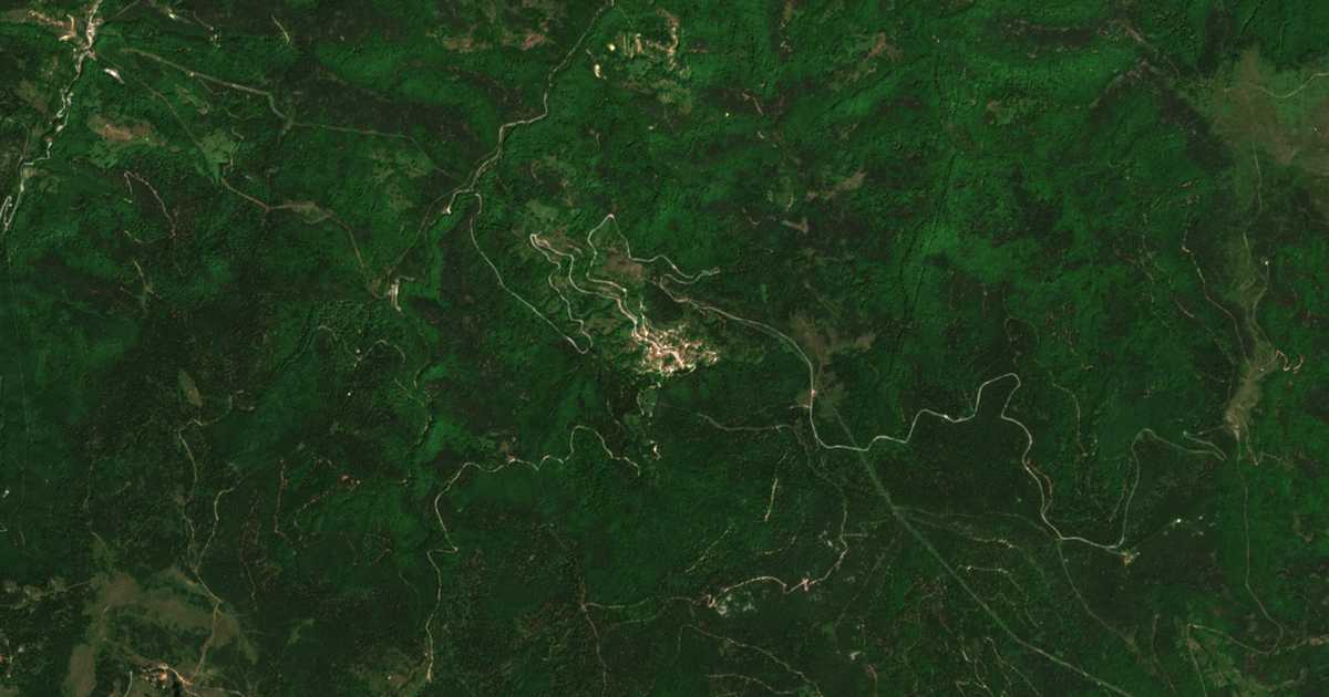 Carte satellite de Manastir