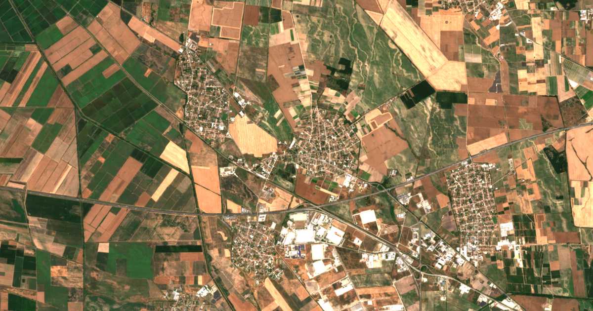 Carte satellite de Benkovski