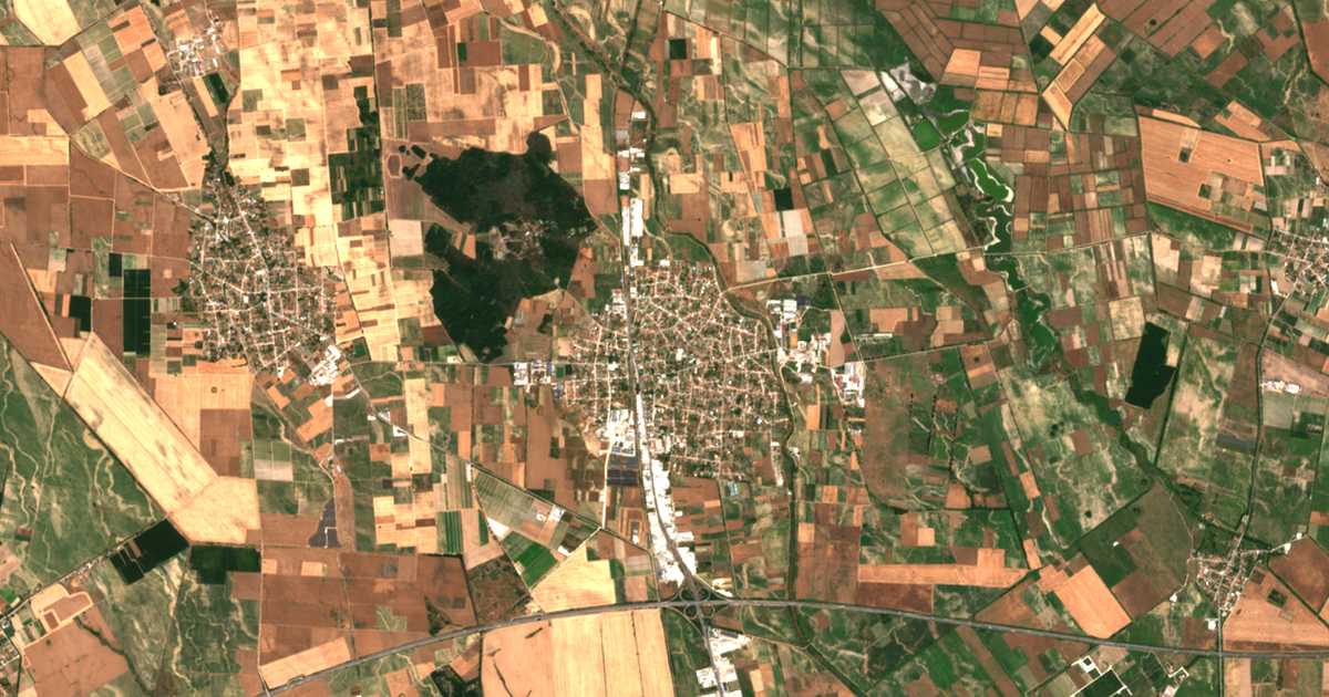 Carte satellite de Trud