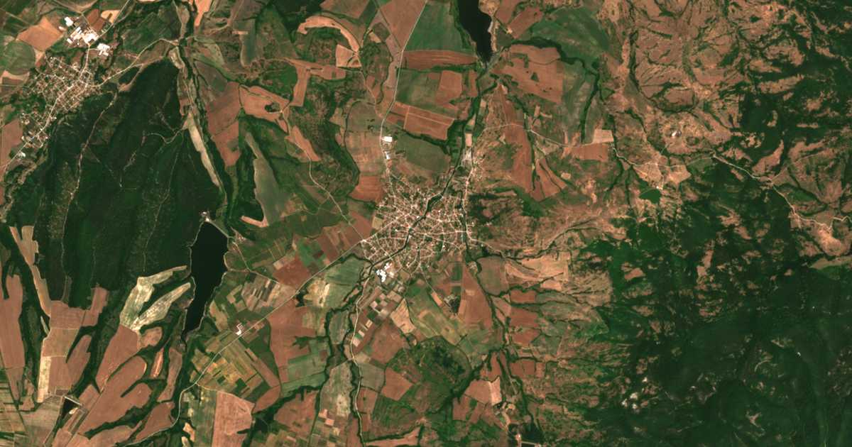 Carte satellite de Iskra