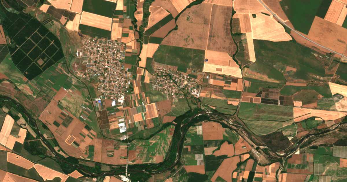 Carte satellite de Kruševo