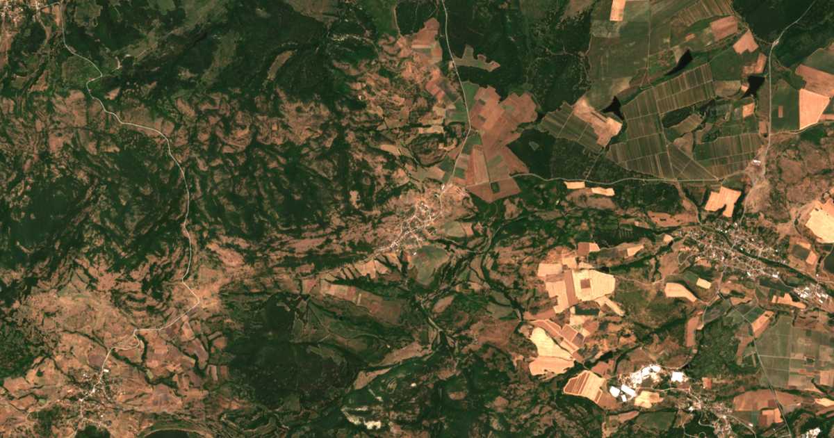 Carte satellite de Voden