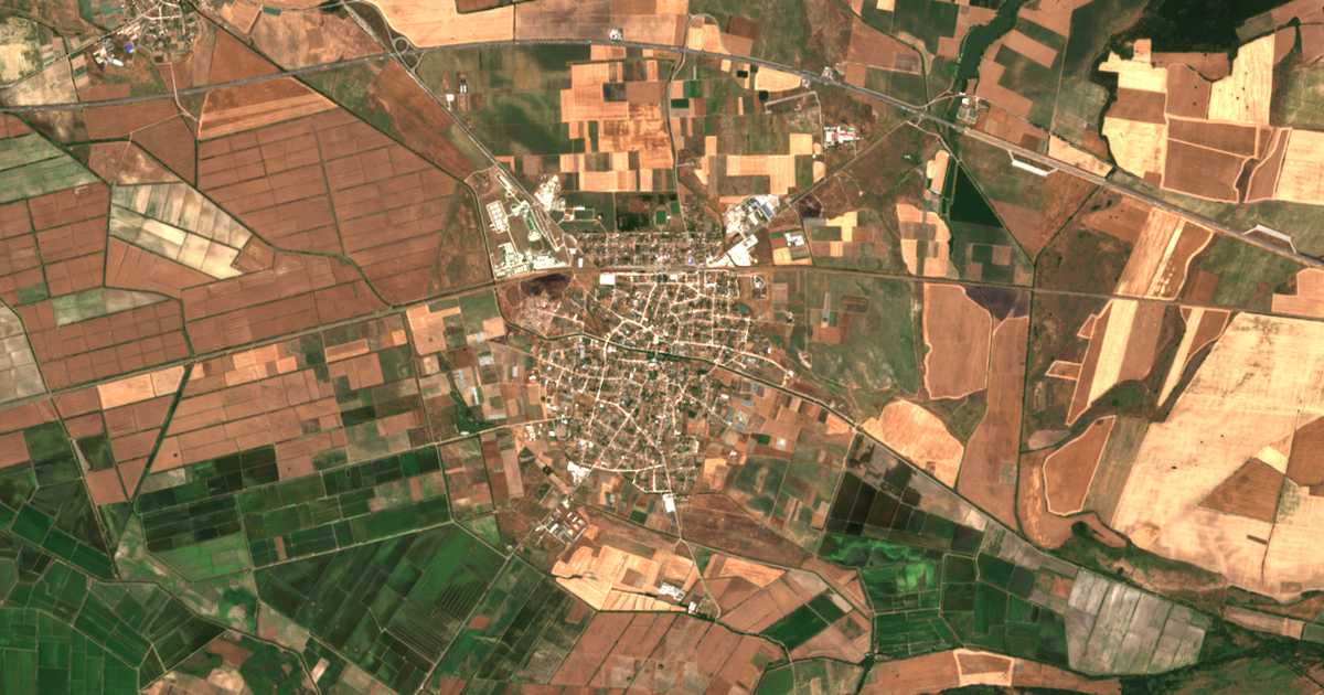 Carte satellite de Belozem