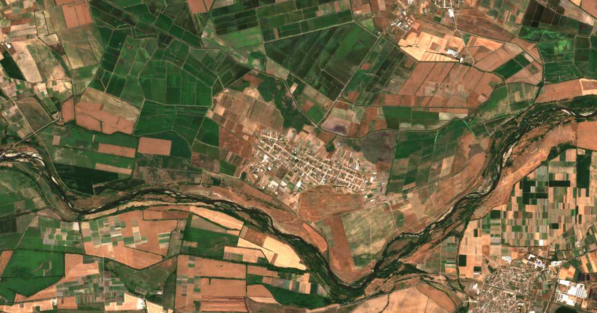 Carte satellite de Chalakovi