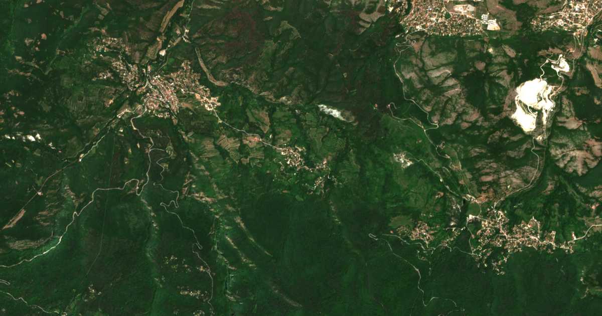 Carte satellite de Izvor
