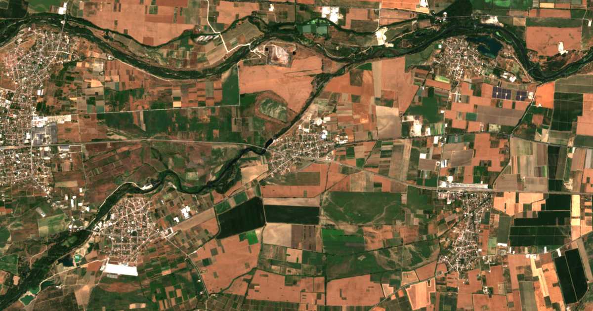 Carte satellite de Kadievo