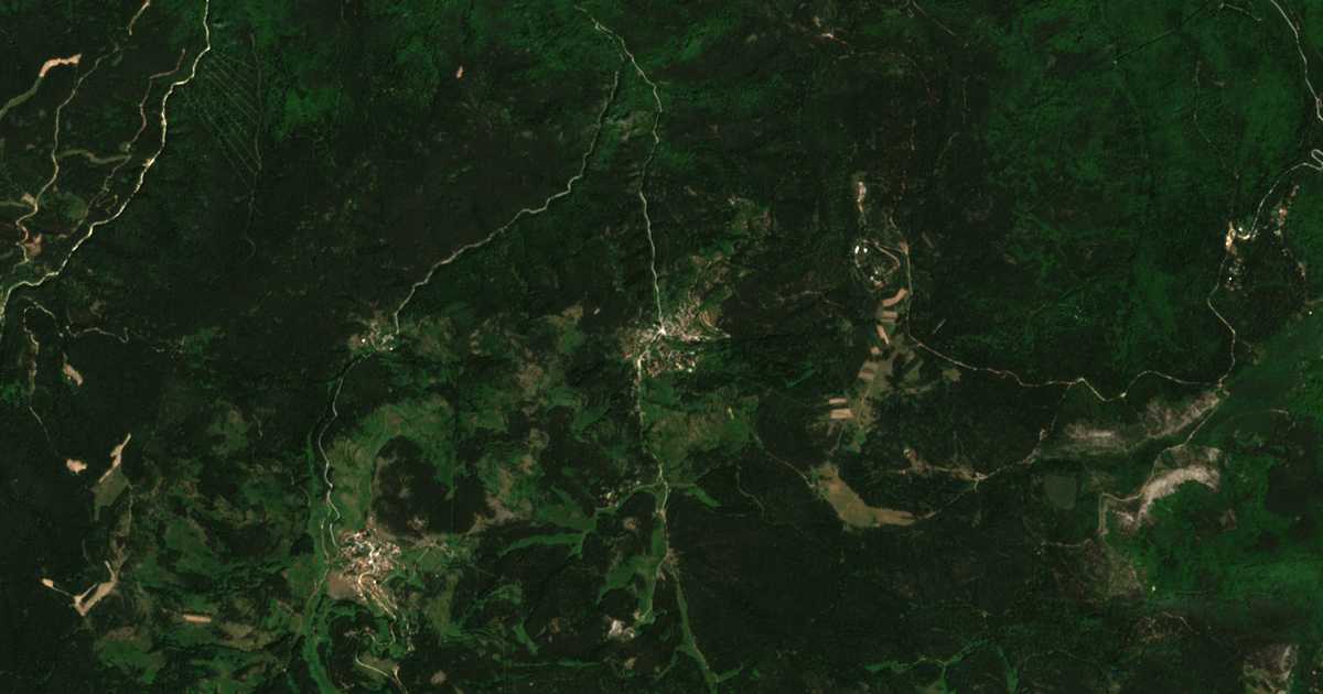 Carte satellite de Sitovo