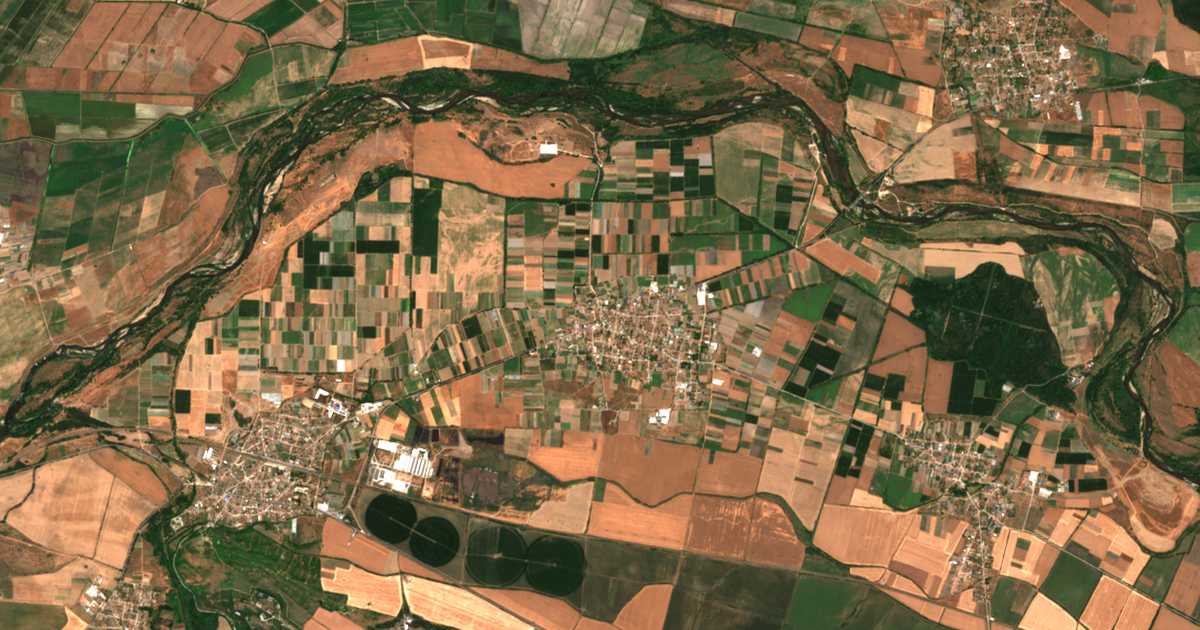 Carte satellite de Milevo