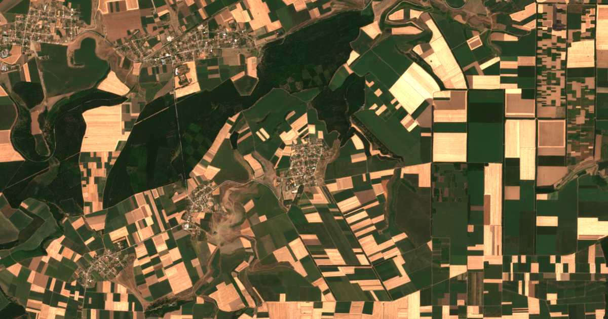 Carte satellite de Delčevo
