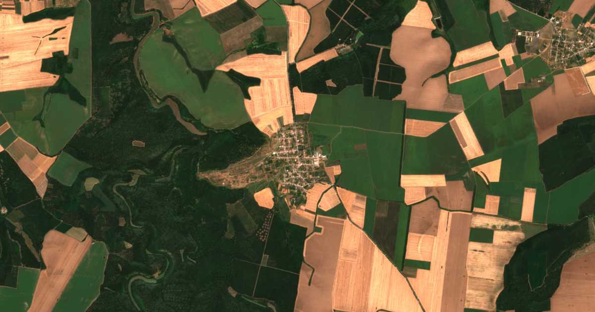 Carte satellite de Seslav