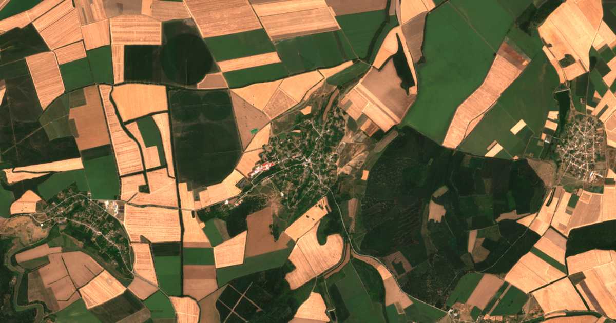 Carte satellite de Yuper