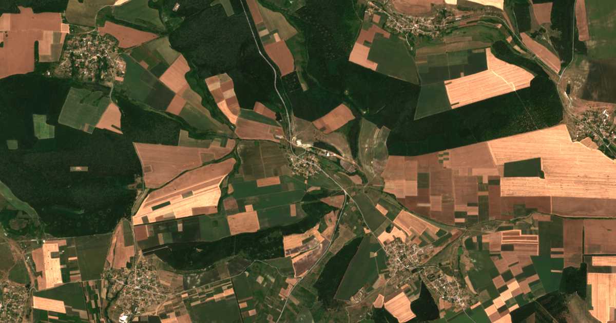 Carte satellite de Manastirsko