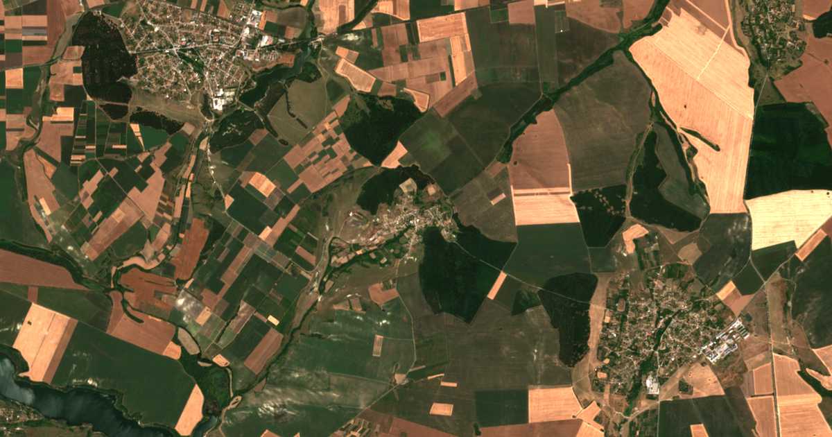 Carte satellite de Manastirtsi