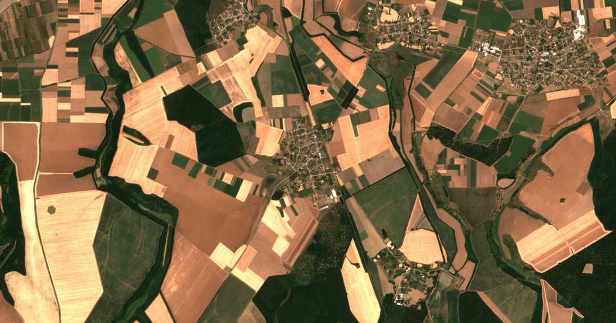 Carte satellite de Bogdanci