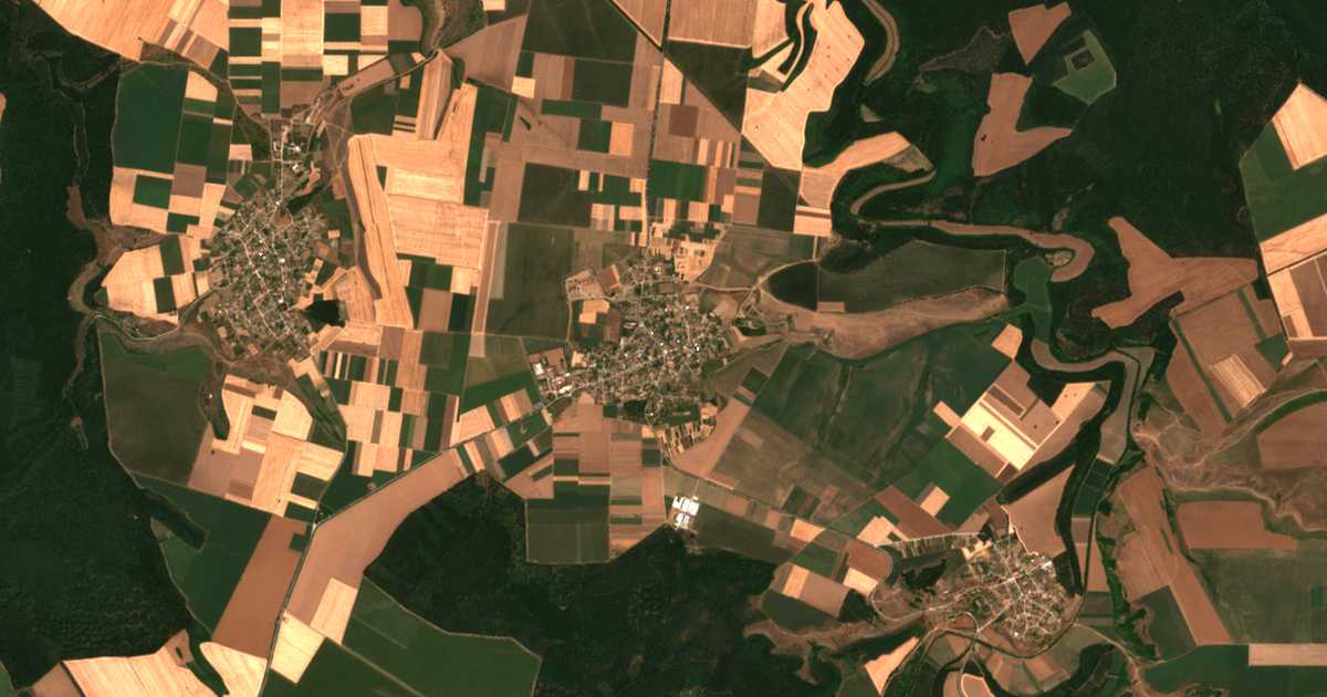 Carte satellite de Veselec