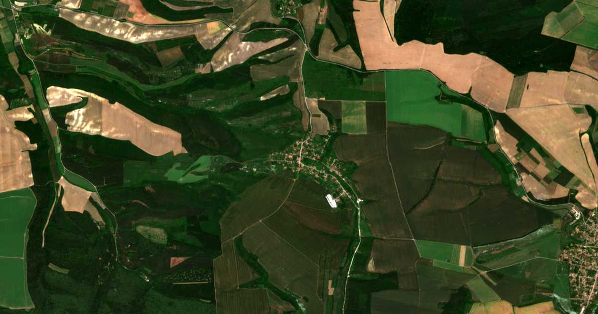Carte satellite de Bistrenci
