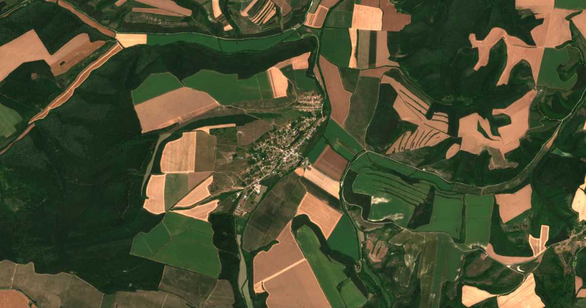 Carte satellite de Baniska