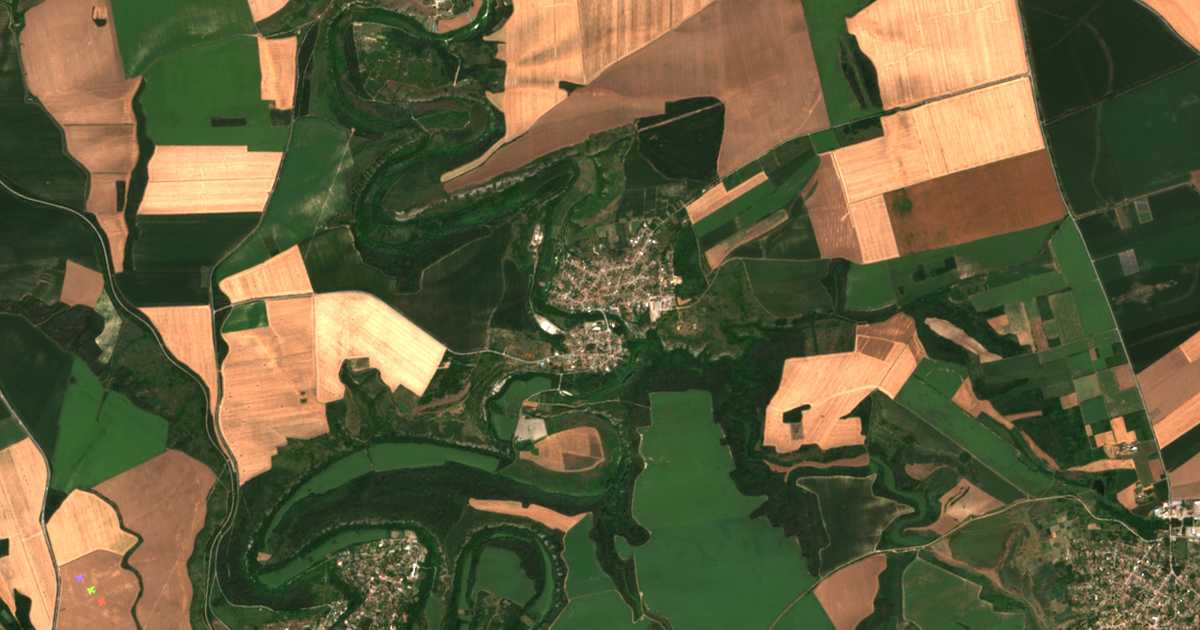 Carte satellite de Krasen