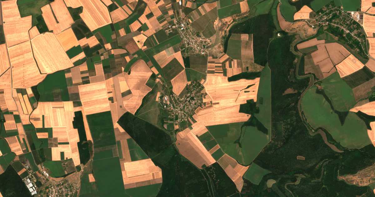 Carte satellite de Kosharna