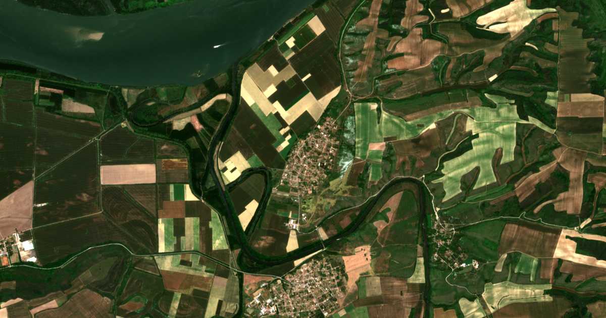 Carte satellite de Krivina