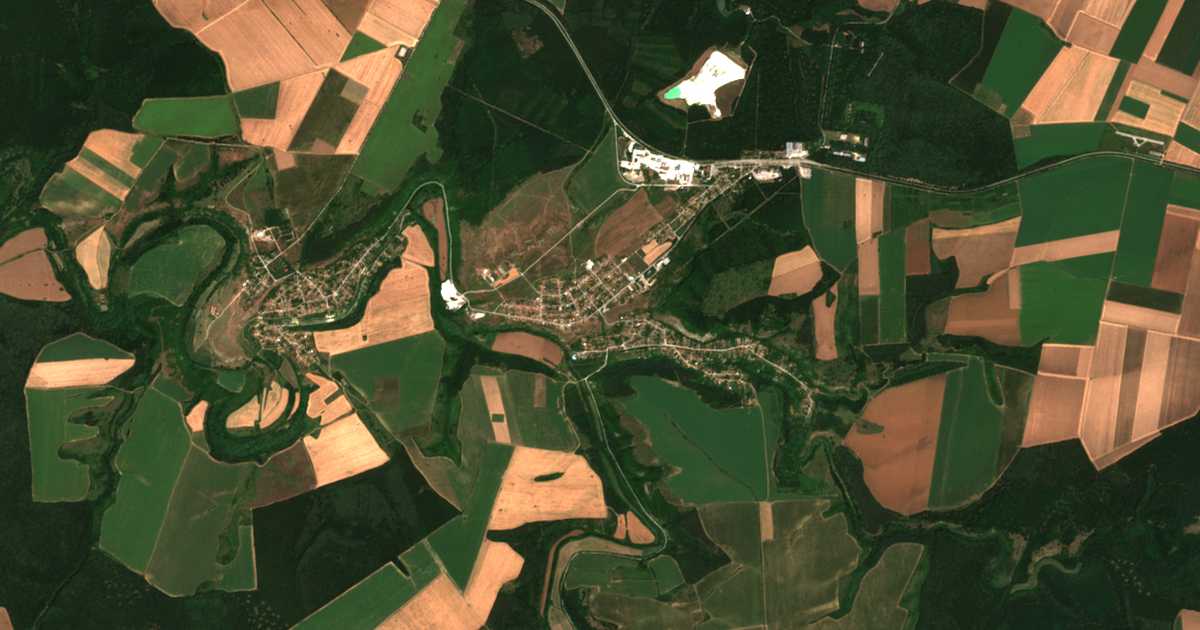 Carte satellite de Senovo