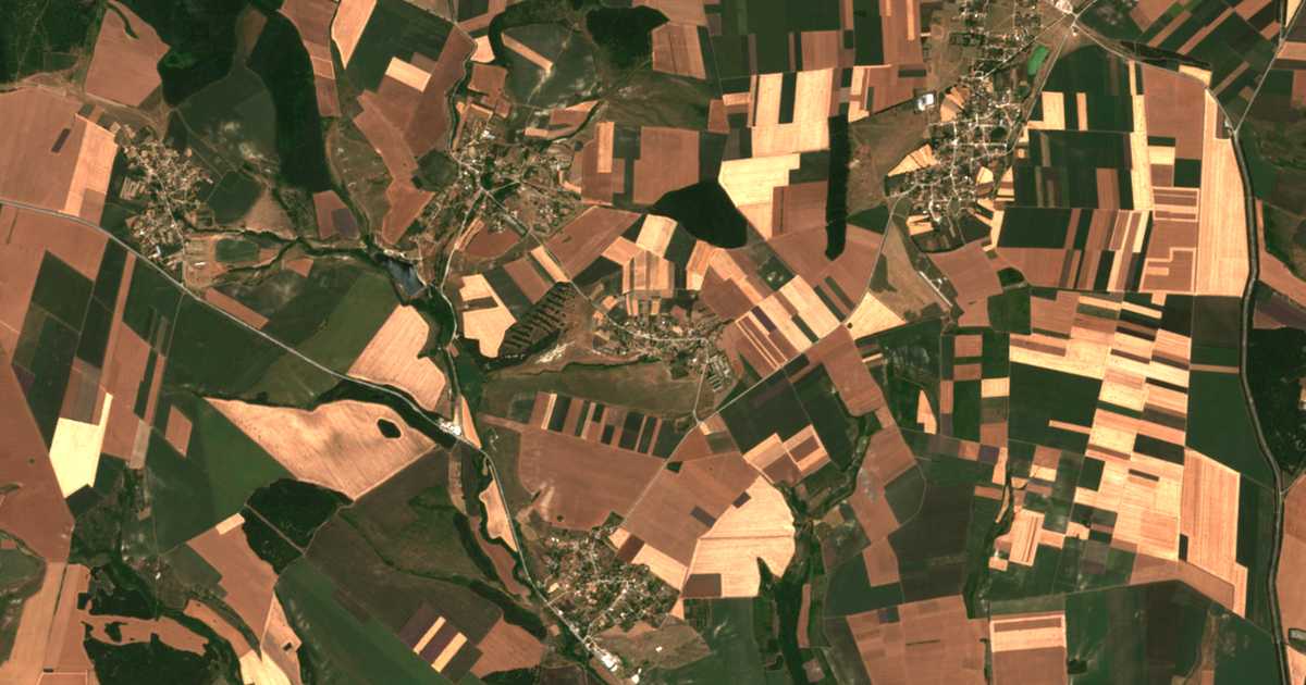 Carte satellite de Dlazhko