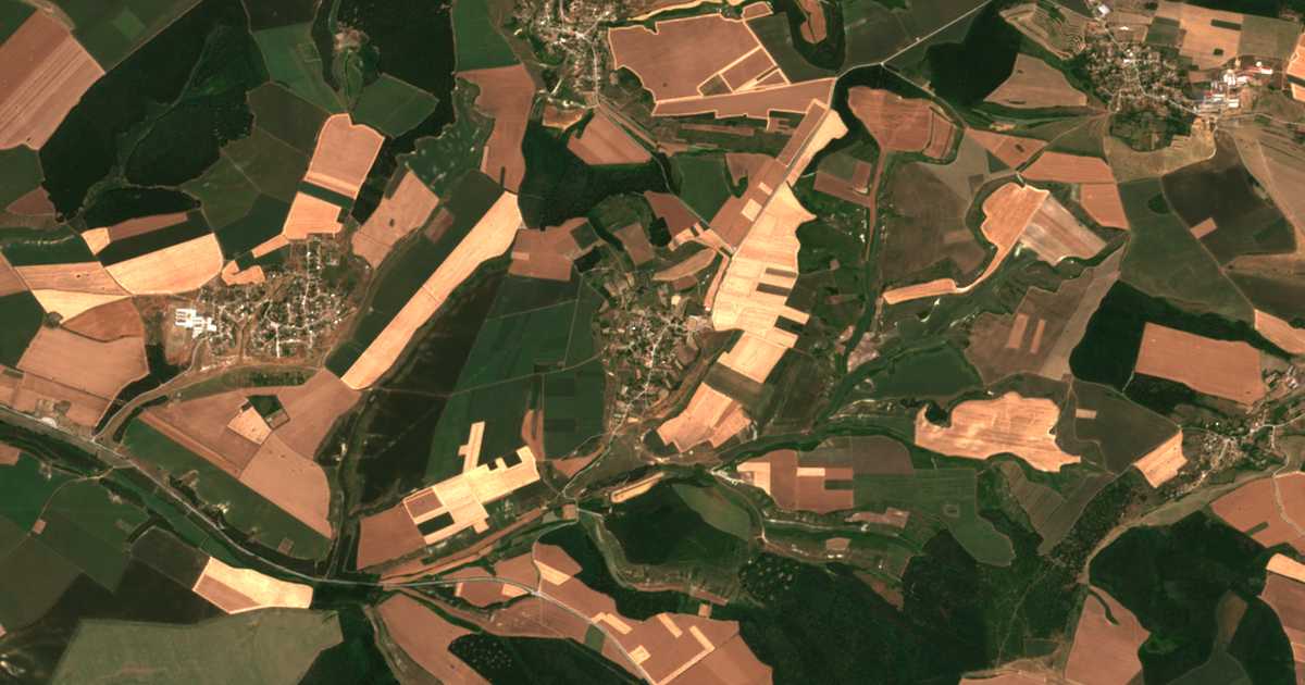 Carte satellite de Tervel