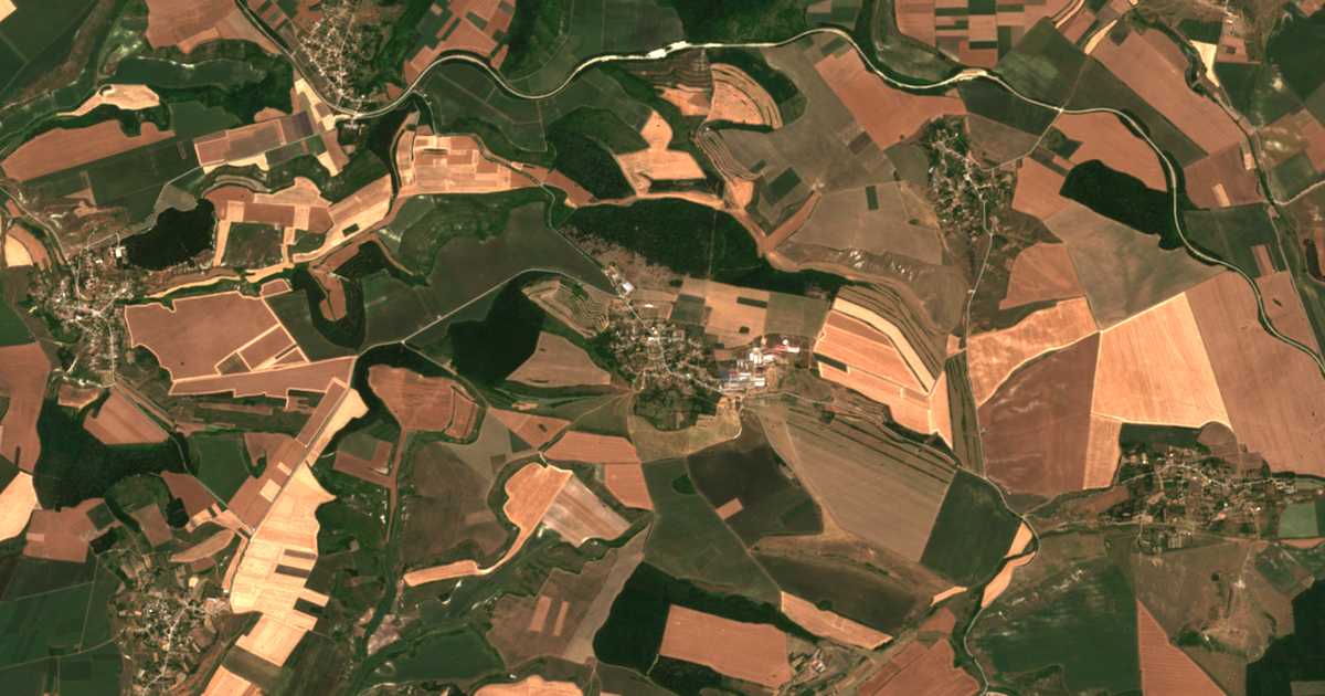 Carte satellite de Trem