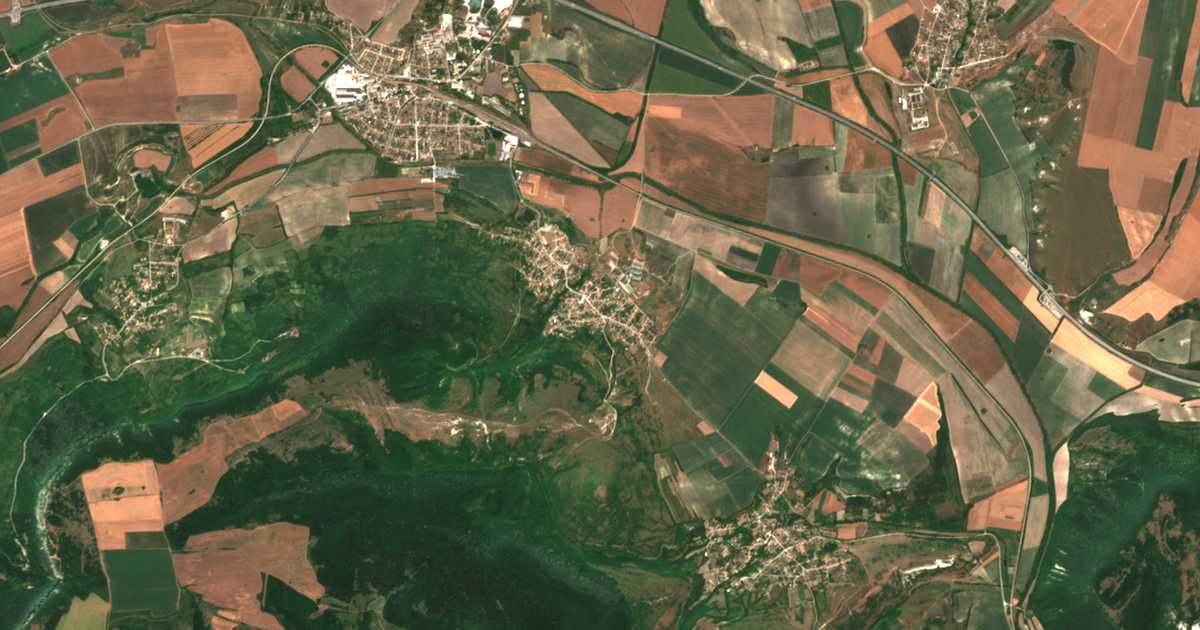 Carte satellite de Kaspichan