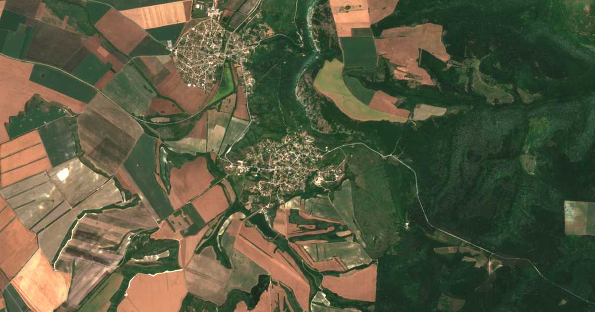 Carte satellite de Kyulevcha