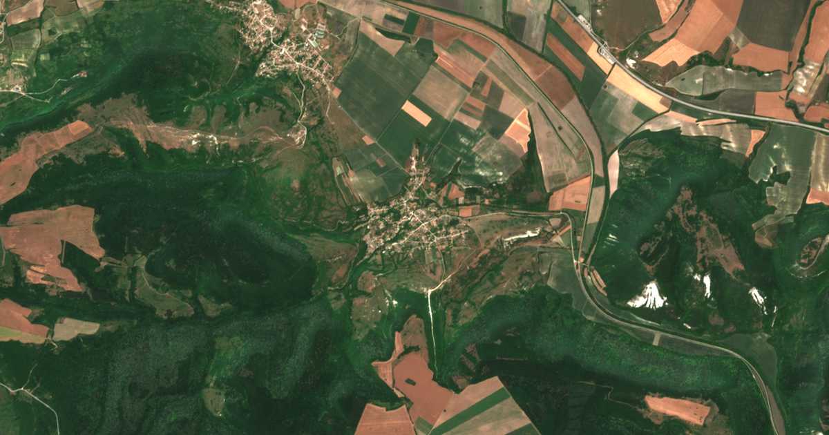 Carte satellite de Mogila