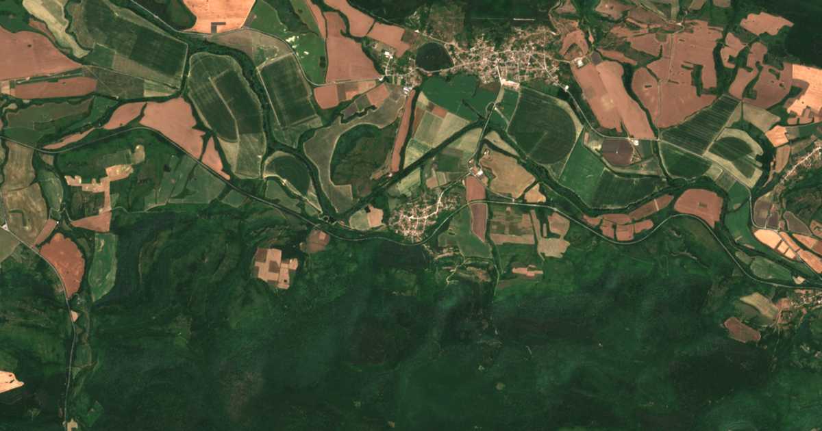 Carte satellite de Bjal Brjag