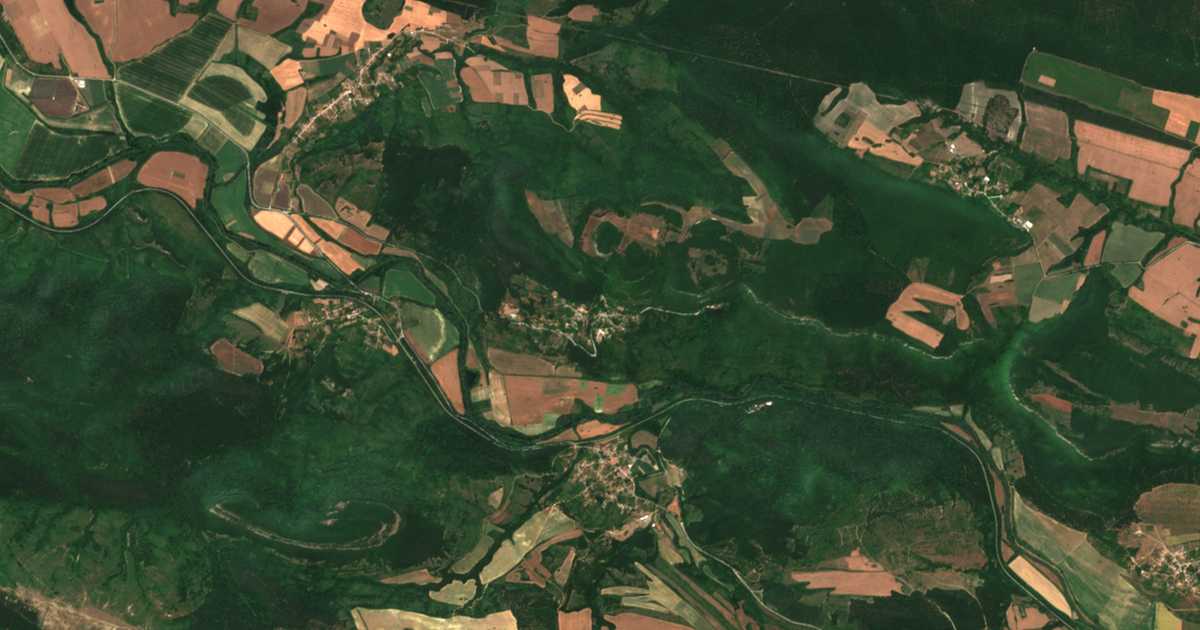 Carte satellite de Černi Vrǎh