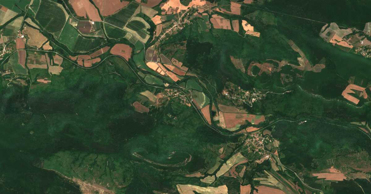 Carte satellite de Zhelad