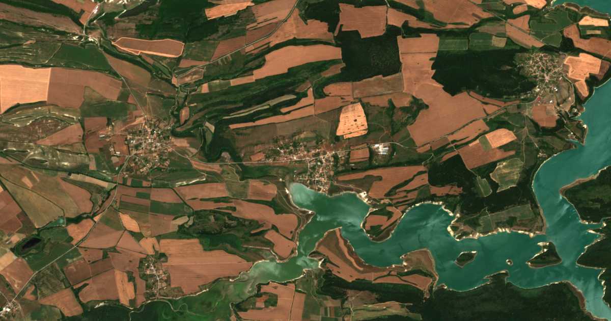Carte satellite de Lovec