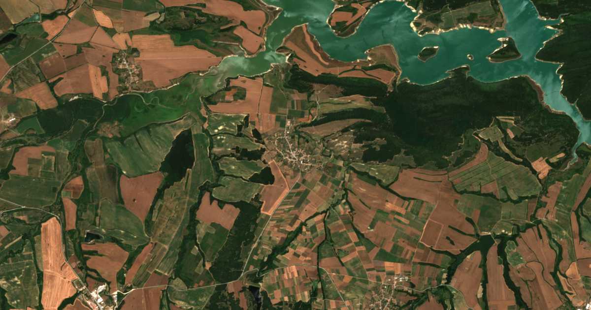 Carte satellite de Malomir