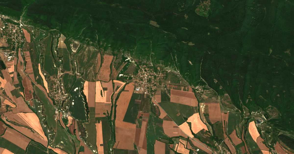 Carte satellite de Metodievo