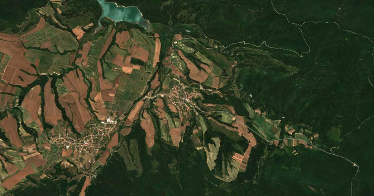 Carte satellite de Tushovitsa