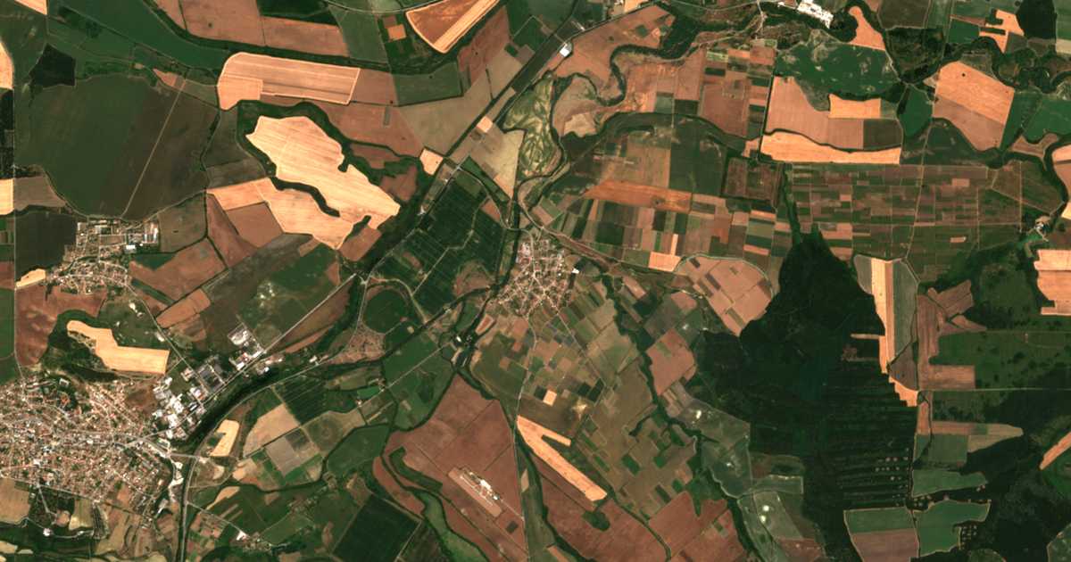 Carte satellite de Milanovo