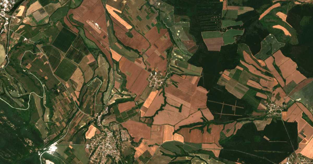 Carte satellite de Mokreš