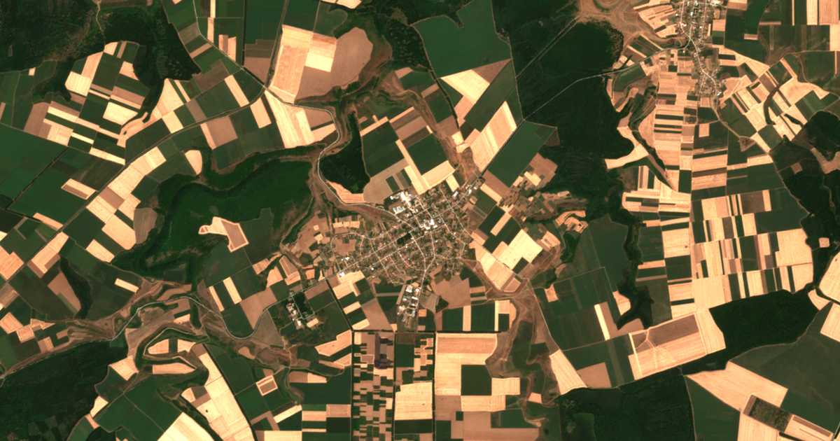 Carte satellite de Okorsh
