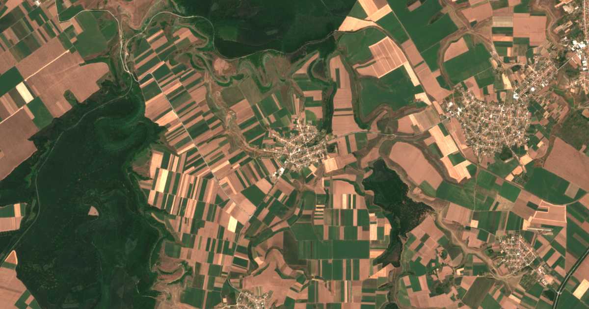 Carte satellite de Oven
