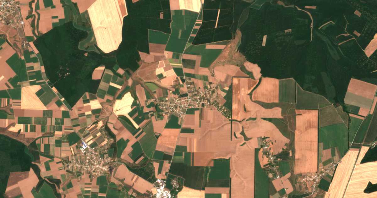 Carte satellite de Vodno