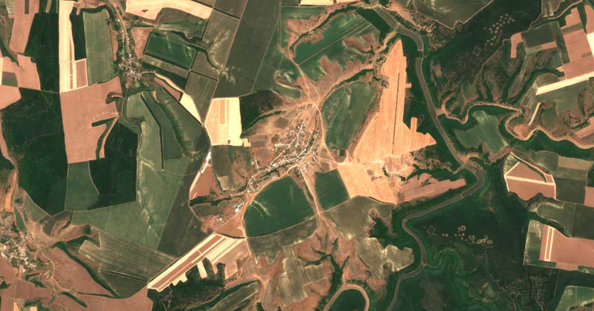 Carte satellite de Goleš