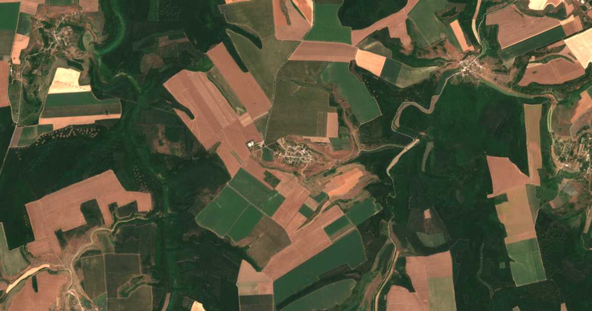 Carte satellite de Posev